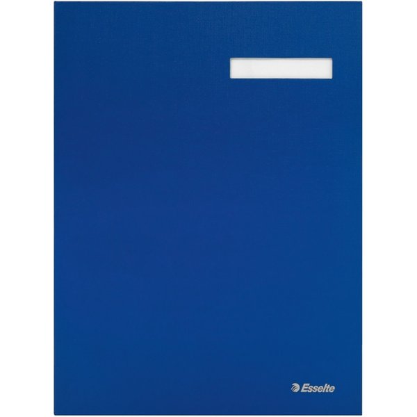 Vloeiboek Esselte karton 20 tabbladen blauw