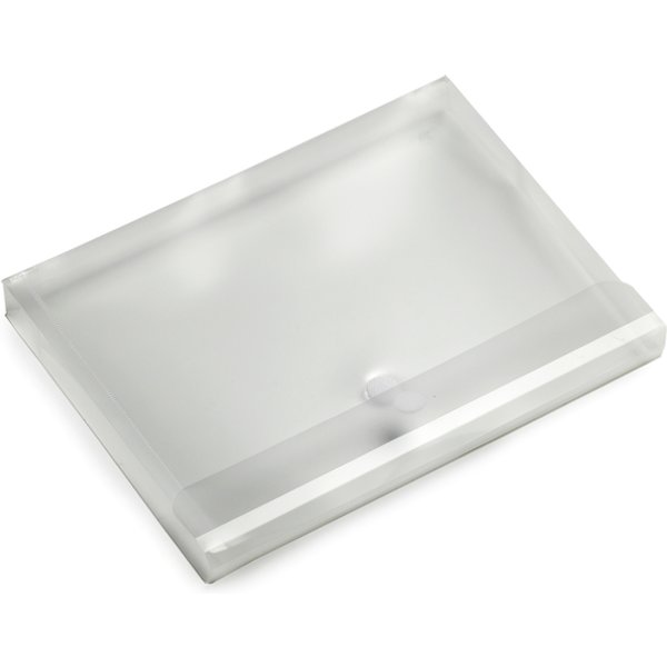 Enveloptas Europel A4 330x250x30mm dwars PP transparant wit