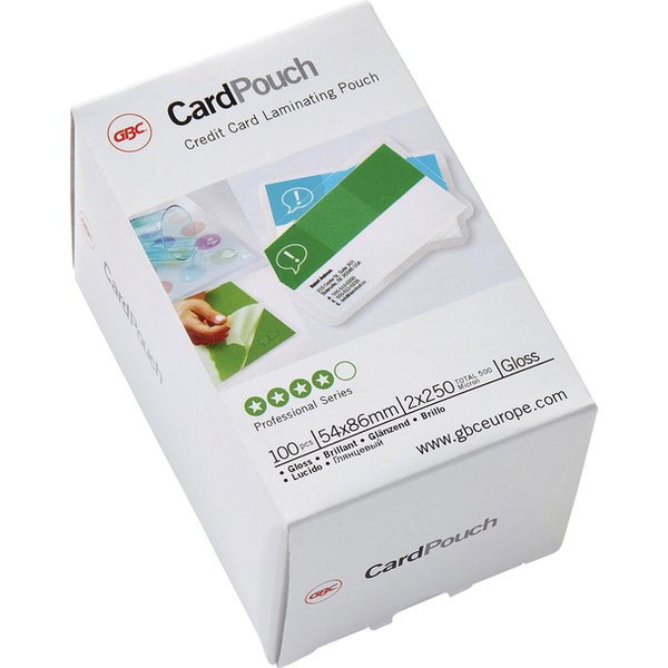 Lamineerhoes GBC 54x86mm 2x250micron creditcard 100 stuks