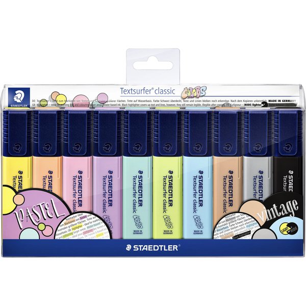 Markeerstift Staedtler 364 Textsurfer vintage en pastel set à 10 stuks assorti
