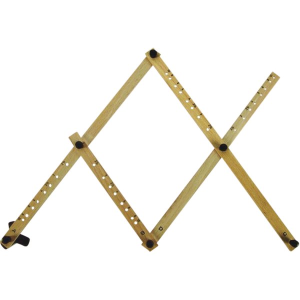 Pantograaf Rumold P4 hardhout lengte 34cm grijs gespoten