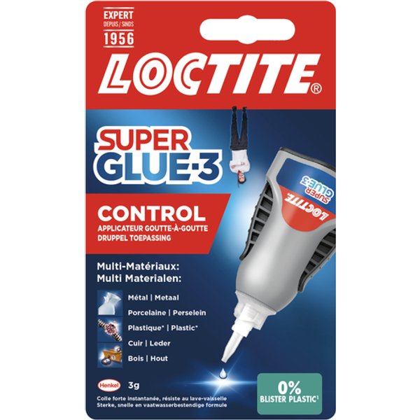 Secondelijm Loctite Control tube 3 gram op blister