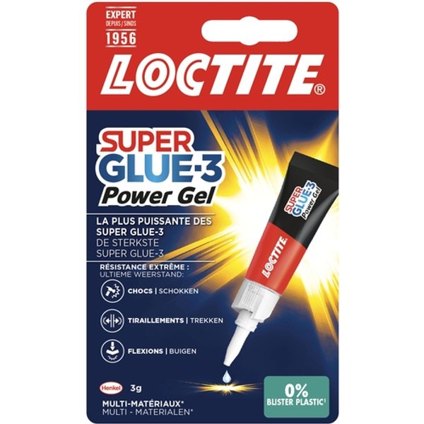Secondelijm Loctite Powerflex GEL tube 3 gram op blister
