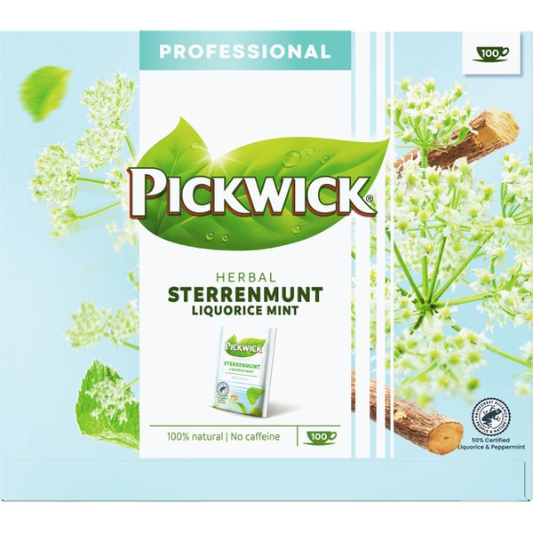 Thee Pickwick sterrenmunt 100x2gr met envelop