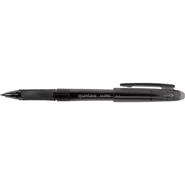 Gelschrijver Quantore erasable 0.7mm zwart