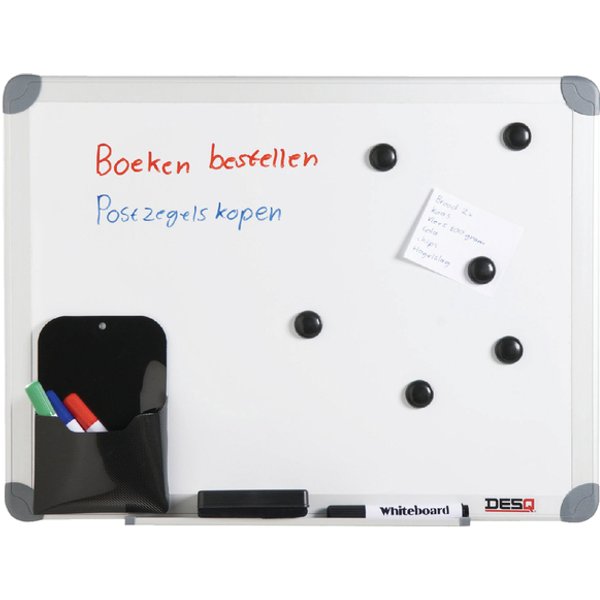 Whiteboard Desq 60x90cm in kunststof draagtas