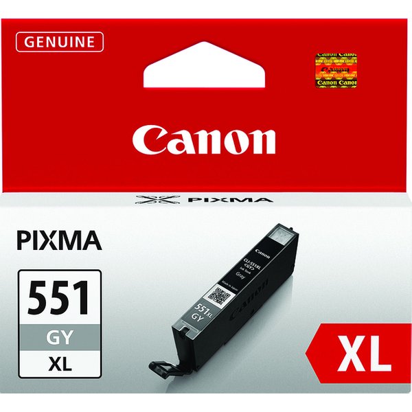 Canon Inktcartridge CLI-551 GYXL Origineel Grijs 6447B001