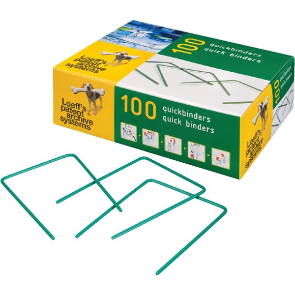 Bundelbeugel Loeff's 1215 Quickbinder 100mm groen 100 stuks