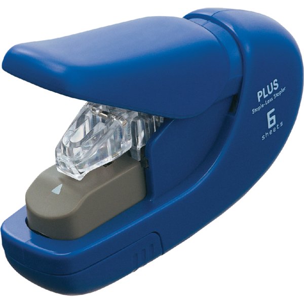 Nietmachine Plus nieten zonder nietjes blauw