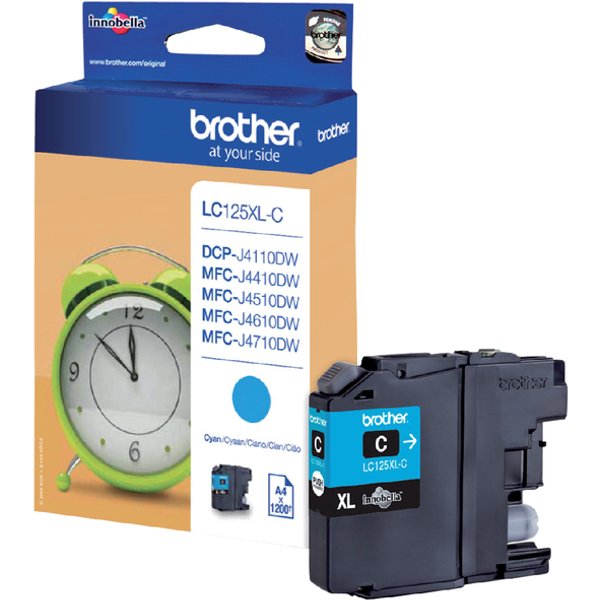 Brother Inktcartridge LC-125XLC Origineel Cyaan LC-125 XL C