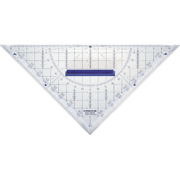 Staedtler Geodriehoek 568 35 Glas (helder) Lengte schijne zijde: 22 cm