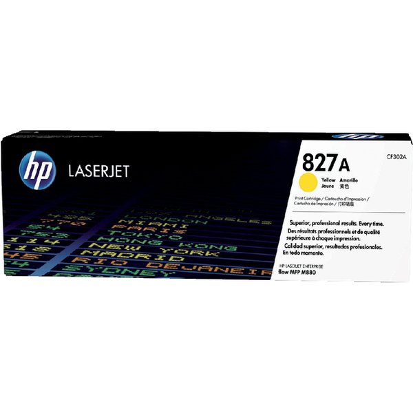 Tonercartridge HP CF302A 827A geel
