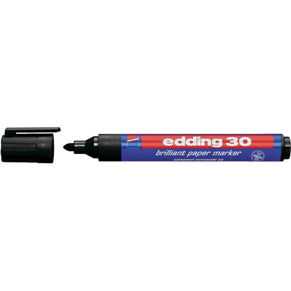 Viltstift edding 30 brilliant rond 1.5-3mm zwart