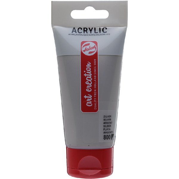 Acrylverf Talens Art Creation 800 zilver tube à 75ml