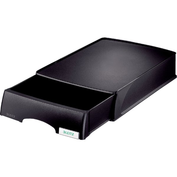 Brievenbak Leitz Plus met lade A4 maxi zwart