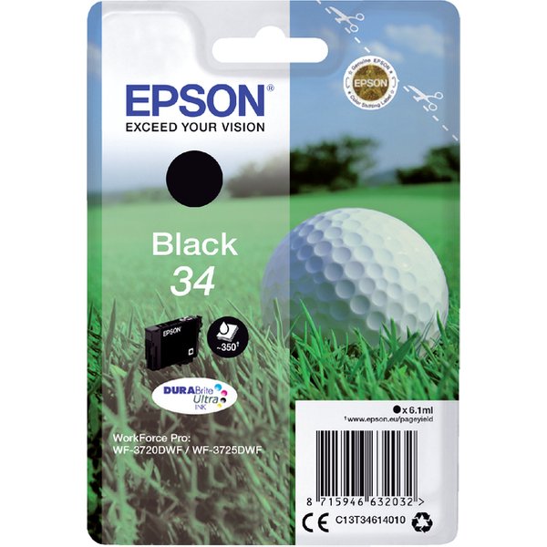 Epson Inktcartridge 34 Origineel Zwart C 13 T 34614010