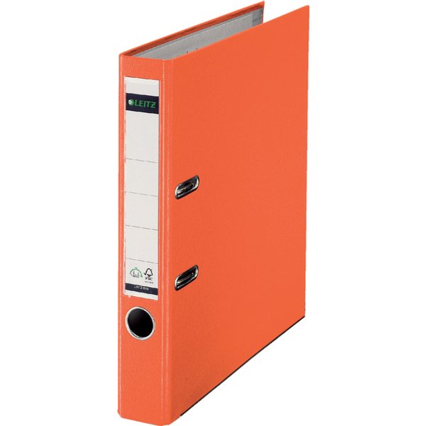 Ordner Leitz 1015 180° 50mm PP A4 oranje