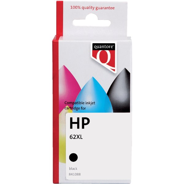 Inktcartridge Quantore alternatief tbv HP C2P05AE 62XL zwart