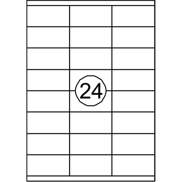 Etiket Quantore 70x35mm 2400stuks