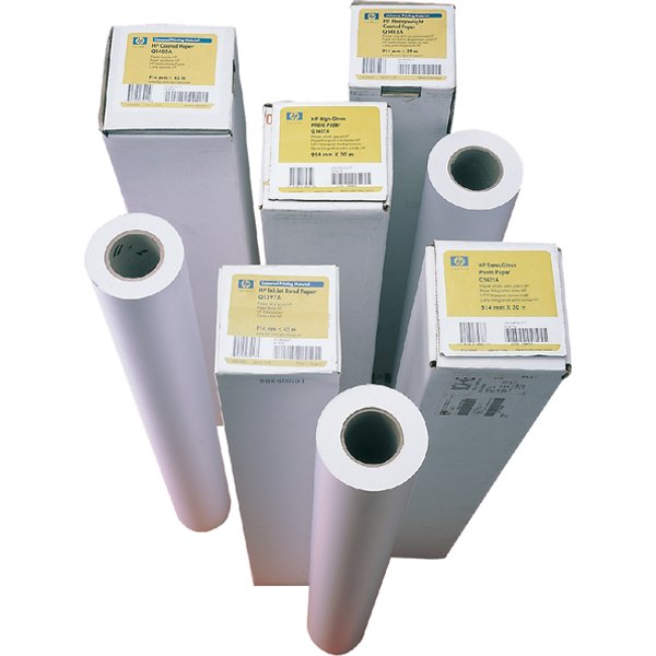 Inkjetpapier HP C6019B 610mmx45.7m 90gr coated