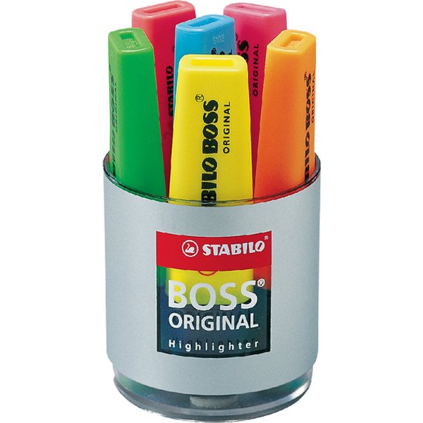 Markeerstift STABILO BOSS Original 70/06 assorti deskset à 6 stuks