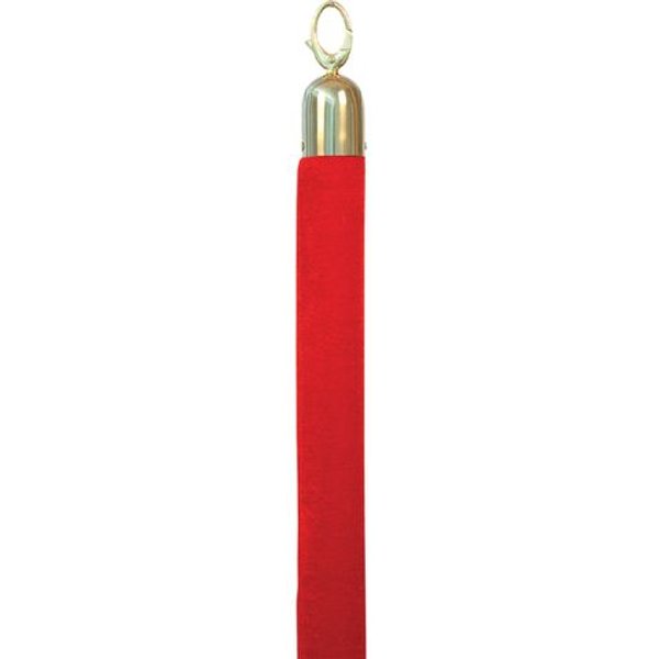 Afzetkoord Securit 150cm rood met goudkleurige knop