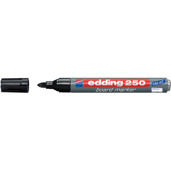 Whiteboardmarker edding 250 rond 1.5-3mm zwart