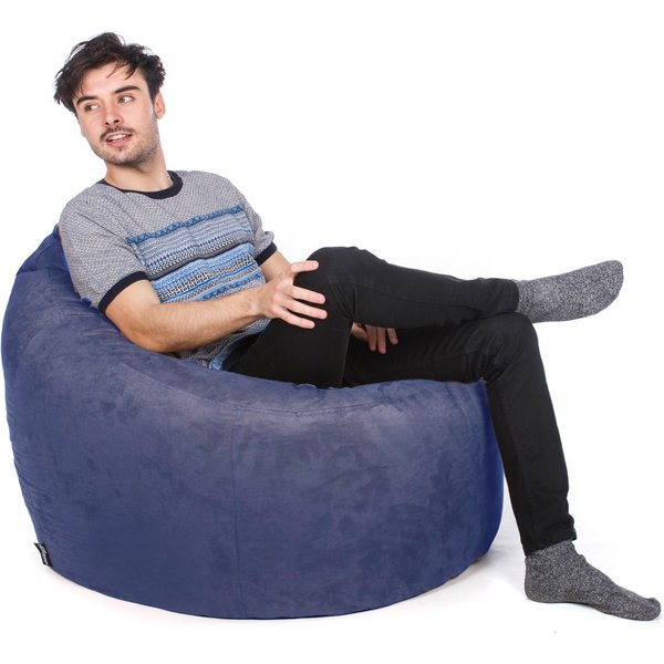 Faux Suede Bean Bag Chair