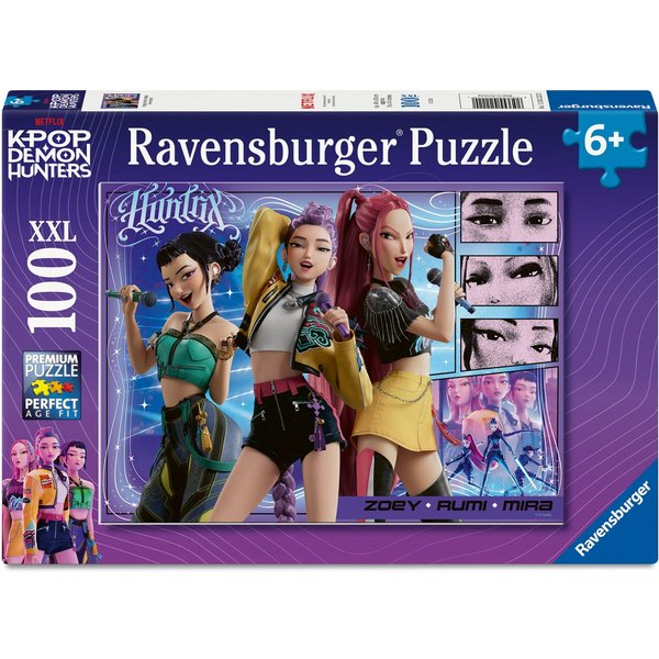K-Pop Demon Hunters XXL 100 Piece Jigsaw Puzzle - Happy Fans, Happy Honmoon!