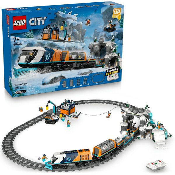 LEGO® City Explorers’ Arctic Polar Express Train Toy Vehicle Set 60470