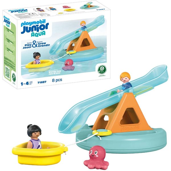Playmobil 71687 Junior Aqua: Water Seesaw With Boat