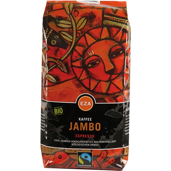 Eza Fairtrade Jambo Bio-Espresso, Ganze Bohne-image