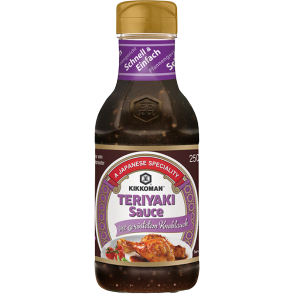 Kikkoman Teriyaki Sauce Mit GeröStetem Knoblauch, Sojasauce, 250 Ml-image