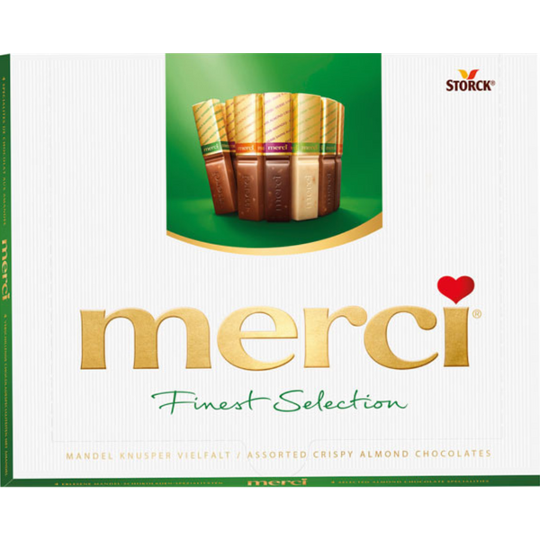Merci Finest Selection Knusper Vielfalt, 20 Stück, 250 Gramm