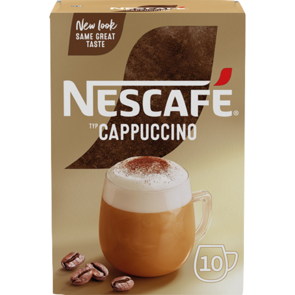 Nescafé Gold Cappuccino Cremig zart, Löskaffee-Sticks, 10 Portionen, 140 Gramm