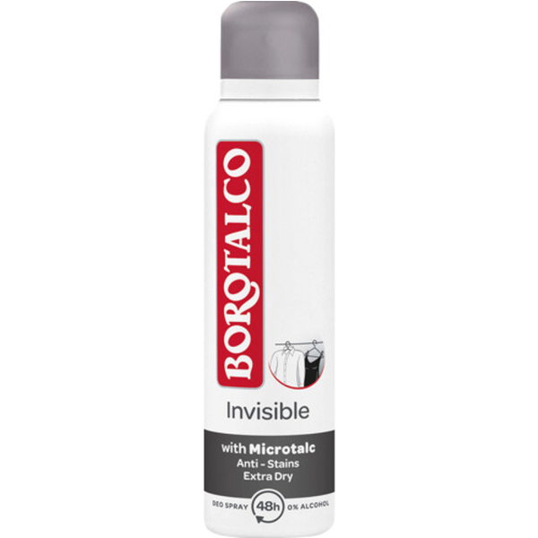 Borotalco Invisible, 48H Deo Spray Mit Mikrotalk, 0 % Alkohol, Anti-Transpirant/Anti-Perspirant, 150Ml-image