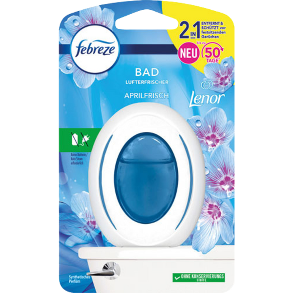 Febreze Bad Lufterfrischer Aprilfrisch Lenor, Aufsteller, 7,5 Milliliter