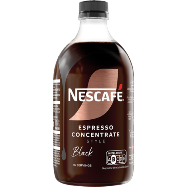 Nescafé Espresso Concentrate Style Black, 16 Portionen, 0.5 Liter
