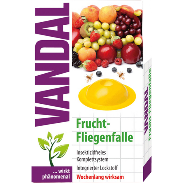 Vandal FruchtFliegenfalle, Insektizidfreies Komplettsystem, 1 Stück
