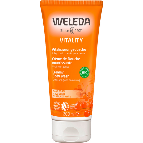 Weleda Duschcreme Vitality Vitalisierungsdusche Sanddorn, 200 Milliliter-image