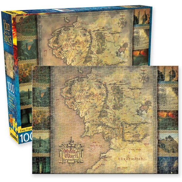 Der Herr Der Ringe Puzzle Karte Von Mittelerde-image