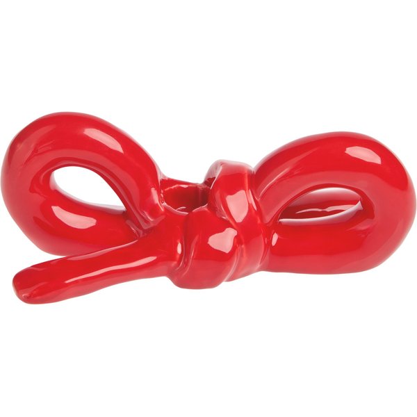 Rico Design Keramik Kerzenhalter Schleife Rot-image