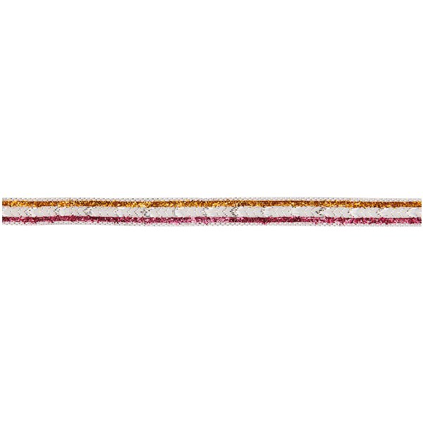 Glitzerband Zacken Silber/Gold/Bronze/Pink-image