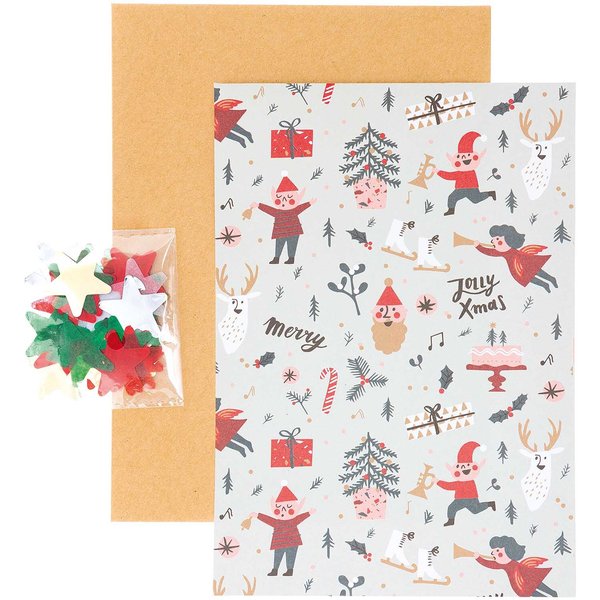 Rico Design Paper Poetry GrußKartenset Jolly Christmas Classic-image