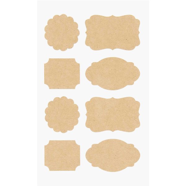 Rico Design Paper Poetry Kraftpapier Sticker Etiketten-image