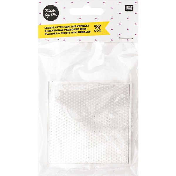Rico Design Mini-BüGelperlen Legeplatte 8X8Cm Eckig 8X8Cm 2 StüCk-image