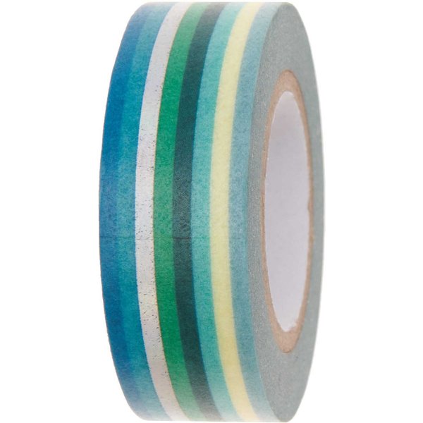 Rico Design Paper Poetry Tape Streifen GrüN-Irisierend 1,5Cm 10M-image