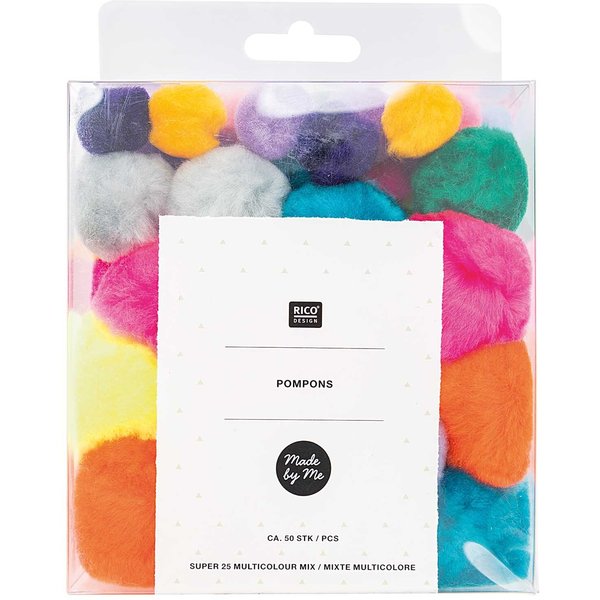 Rico Design Pompons Ca. 50 StüCk Bunter Mix-image
