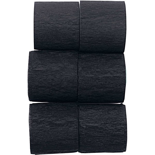 Rico Design KreppbäNder Schwarz 3,5Cm 10M 6 StüCk-image