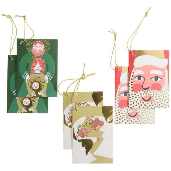 Rico Design Paper Poetry KäRtchenanhäNger Advent Advent Figuren 6 StüCk-image